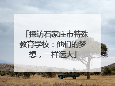 探访石家庄市特殊教育学校：他们的梦想，一样远大