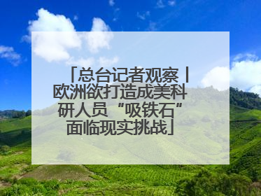 总台记者观察丨欧洲欲打造成美科研人员“吸铁石”面临现实挑战