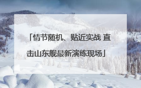 情节随机、贴近实战 直击山东舰最新演练现场