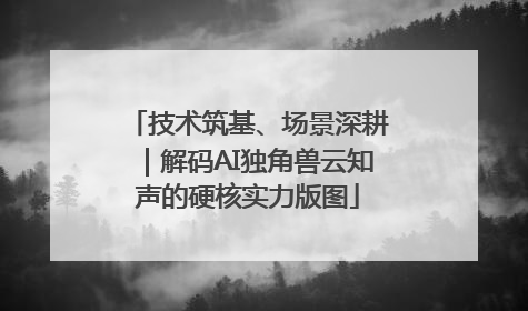 技术筑基、场景深耕｜解码AI独角兽云知声的硬核实力版图
