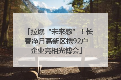 拉爆“未来感”！长春净月高新区携92户企业亮相光博会