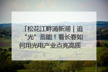 松花江畔涌新潮｜追“光”蓄能！看长春如何用光电产业点亮高质量发展新赛道