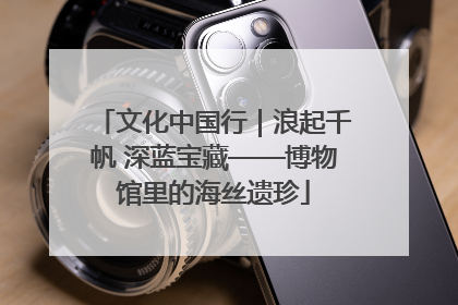 文化中国行｜浪起千帆 深蓝宝藏——博物馆里的海丝遗珍