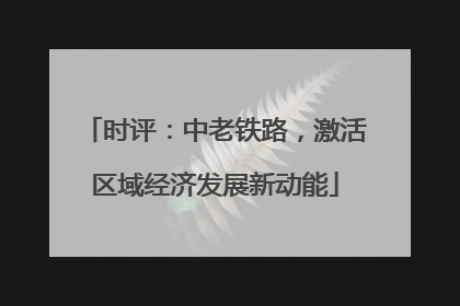 时评：中老铁路，激活区域经济发展新动能