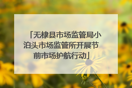 无棣县市场监管局小泊头市场监管所开展节前市场护航行动