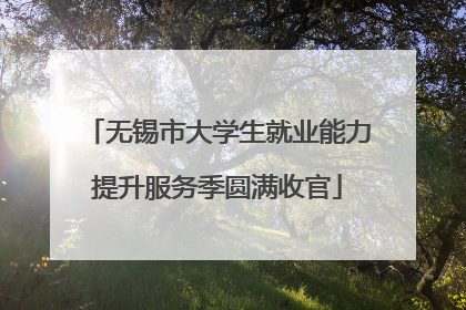 无锡市大学生就业能力提升服务季圆满收官