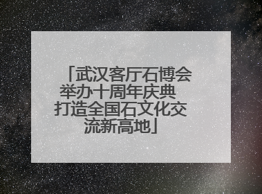 武汉客厅石博会举办十周年庆典 打造全国石文化交流新高地