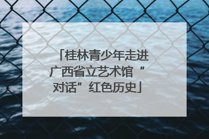 桂林青少年走进广西省立艺术馆“对话”红色历史