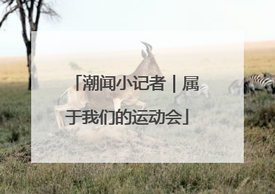 潮闻小记者｜属于我们的运动会