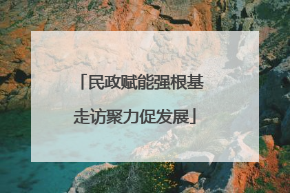 民政赋能强根基 走访聚力促发展