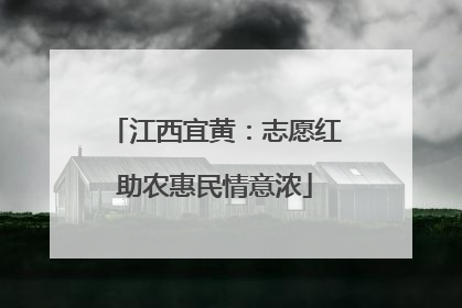 江西宜黄：志愿红助农惠民情意浓