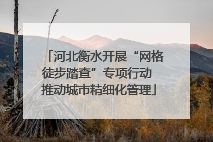 河北衡水开展“网格徒步踏查”专项行动 推动城市精细化管理