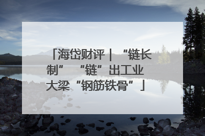 海岱财评｜“链长制” “链”出工业大梁“钢筋铁骨”