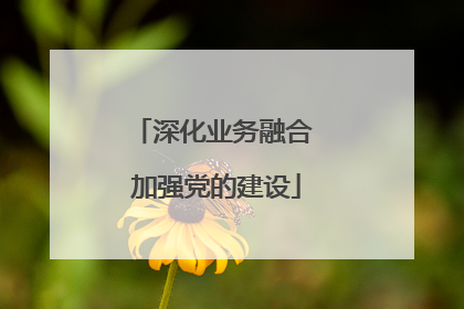 深化业务融合 加强党的建设