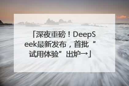 深夜重磅！DeepSeek最新发布，首批“试用体验”出炉→