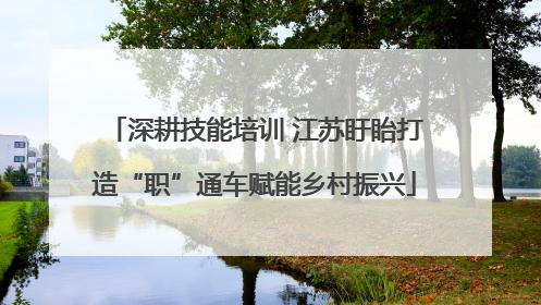 深耕技能培训 江苏盱眙打造“职”通车赋能乡村振兴