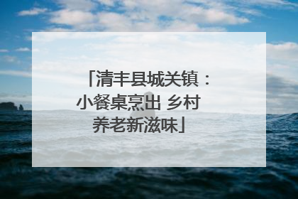 清丰县城关镇：小餐桌烹出 乡村养老新滋味