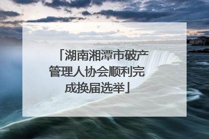 湖南湘潭市破产管理人协会顺利完成换届选举