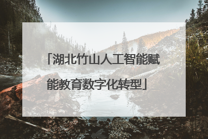 湖北竹山人工智能赋能教育数字化转型