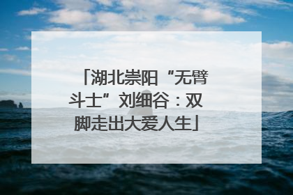 湖北崇阳“无臂斗士”刘细谷：双脚走出大爱人生
