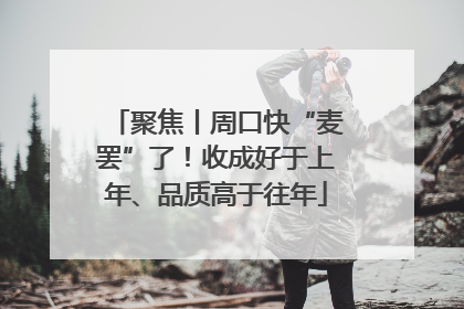 聚焦丨周口快“麦罢”了！收成好于上年、品质高于往年