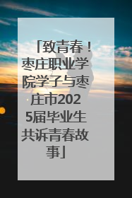 致青春！枣庄职业学院学子与枣庄市2025届毕业生共诉青春故事