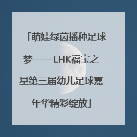 萌娃绿茵播种足球梦——LHK福宝之星第三届幼儿足球嘉年华精彩绽放