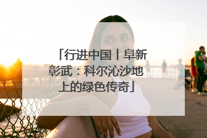 行进中国丨阜新彰武：科尔沁沙地上的绿色传奇