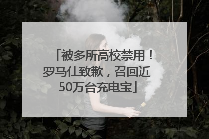 被多所高校禁用！罗马仕致歉，召回近50万台充电宝