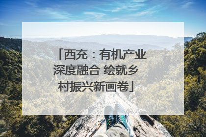 西充：有机产业深度融合 绘就乡村振兴新画卷