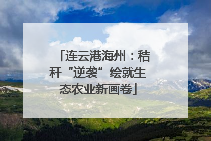 连云港海州：秸秆“逆袭”绘就生态农业新画卷