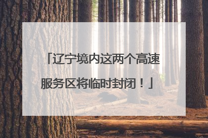 辽宁境内这两个高速服务区将临时封闭！