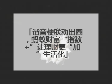 谐音梗联动出圈，蚂蚁财富“指数+”让理财更“加”生活化