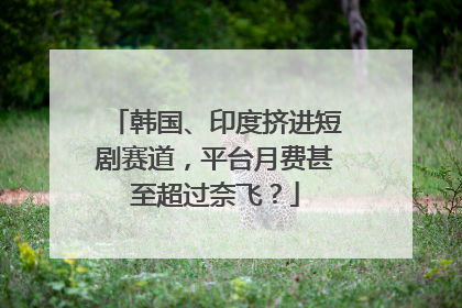 韩国、印度挤进短剧赛道，平台月费甚至超过奈飞？
