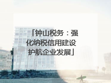 钟山税务：强化纳税信用建设护航企业发展