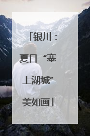 银川：夏日“塞上湖城”美如画