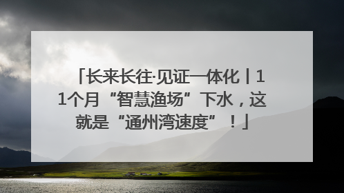 长来长往·见证一体化丨11个月“智慧渔场”下水，这就是“通州湾速度”！