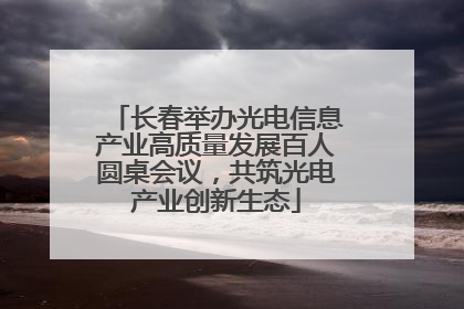 长春举办光电信息产业高质量发展百人圆桌会议，共筑光电产业创新生态