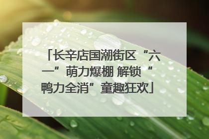 长辛店国潮街区“六一”萌力爆棚 解锁“鸭力全消”童趣狂欢