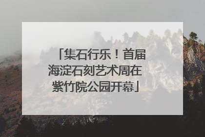 集石行乐！首届海淀石刻艺术周在紫竹院公园开幕