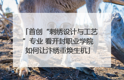 首创“刺绣设计与工艺”专业 看开封职业学院如何让汴绣重焕生机