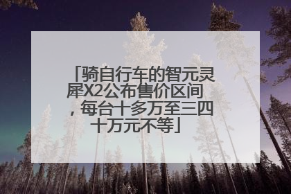 骑自行车的智元灵犀X2公布售价区间，每台十多万至三四十万元不等