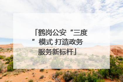 鹤岗公安“三度”模式 打造政务服务新标杆