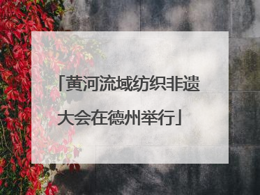 黄河流域纺织非遗大会在德州举行