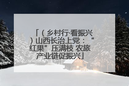 （乡村行·看振兴）山西长治上党：“红果”压满枝 农旅产业链促振兴