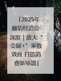 2025年廊坊经洽会·深度｜放大“会展+”乘数效应 打造消费新场景