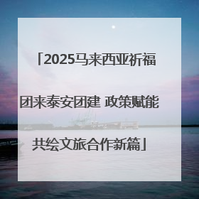 2025马来西亚祈福团来泰安团建 政策赋能共绘文旅合作新篇