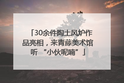 30余件陶土风炉作品亮相，来青藤美术馆听 “小伙呢喃”