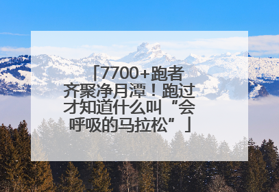 7700+跑者齐聚净月潭！跑过才知道什么叫“会呼吸的马拉松”